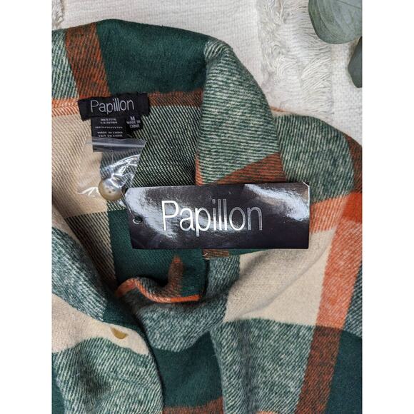 Papillon Checkered Shacket with Belt Tie - Picture 3 of 8